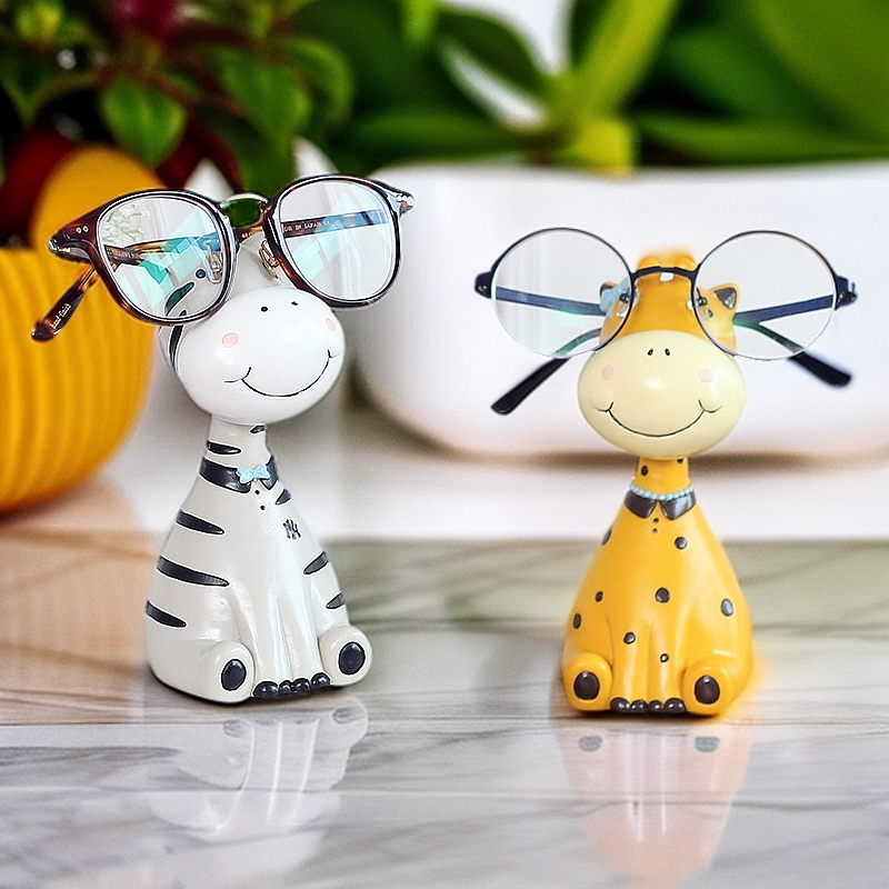 ROOGO/如果动物庄园眼镜架摆件玄关客厅卧室床头柜酒柜桌面装饰品