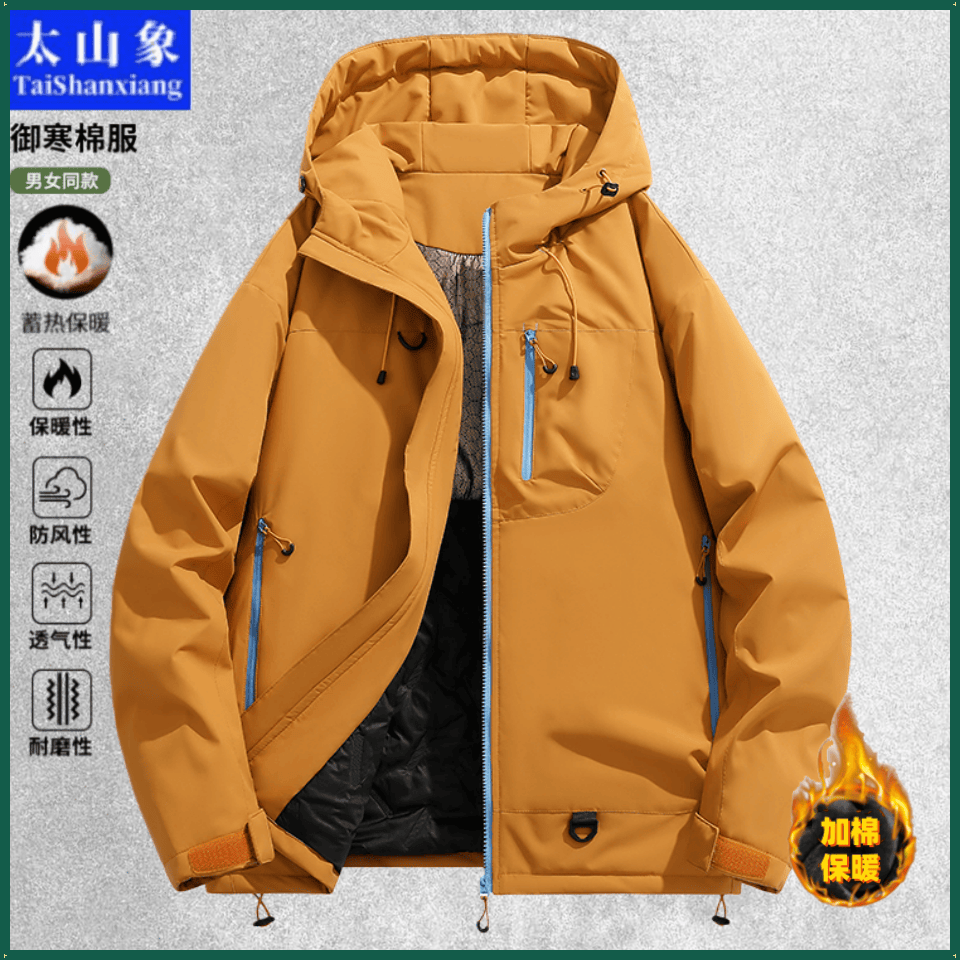 太山象冲锋棉衣男女款棉服2026新爆款户外防风水情侣款登山服外套