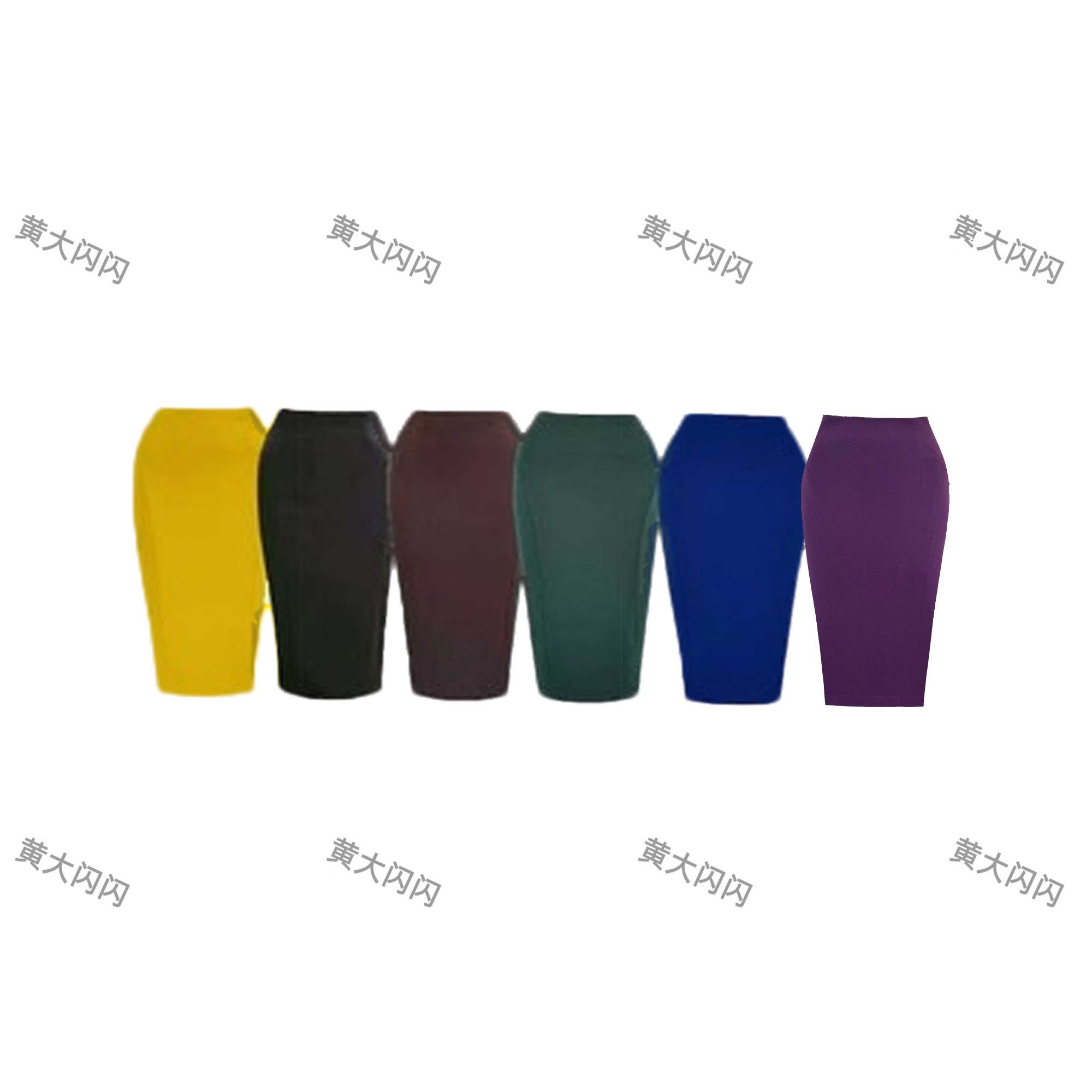 【黄大闪闪原创】美胯裙随拍修身纯欲梨形身材必入半身裙SSQ2063