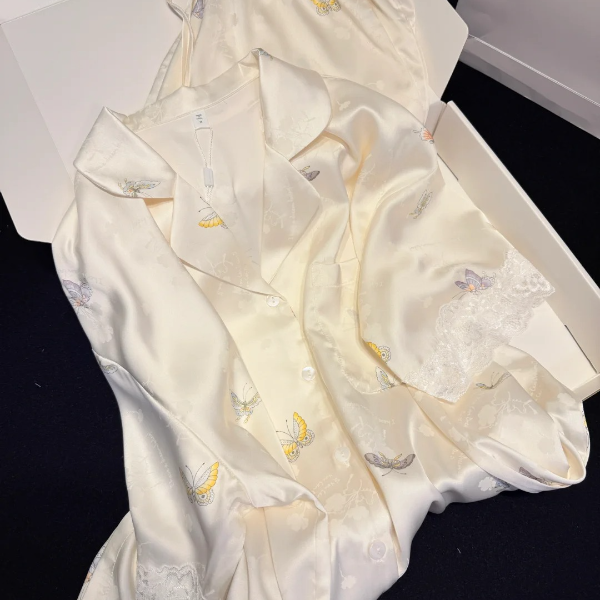 【DSYJ大睡衣家】高级感蕾丝冰丝短袖睡衣女夏新款短裤套装家居服夏