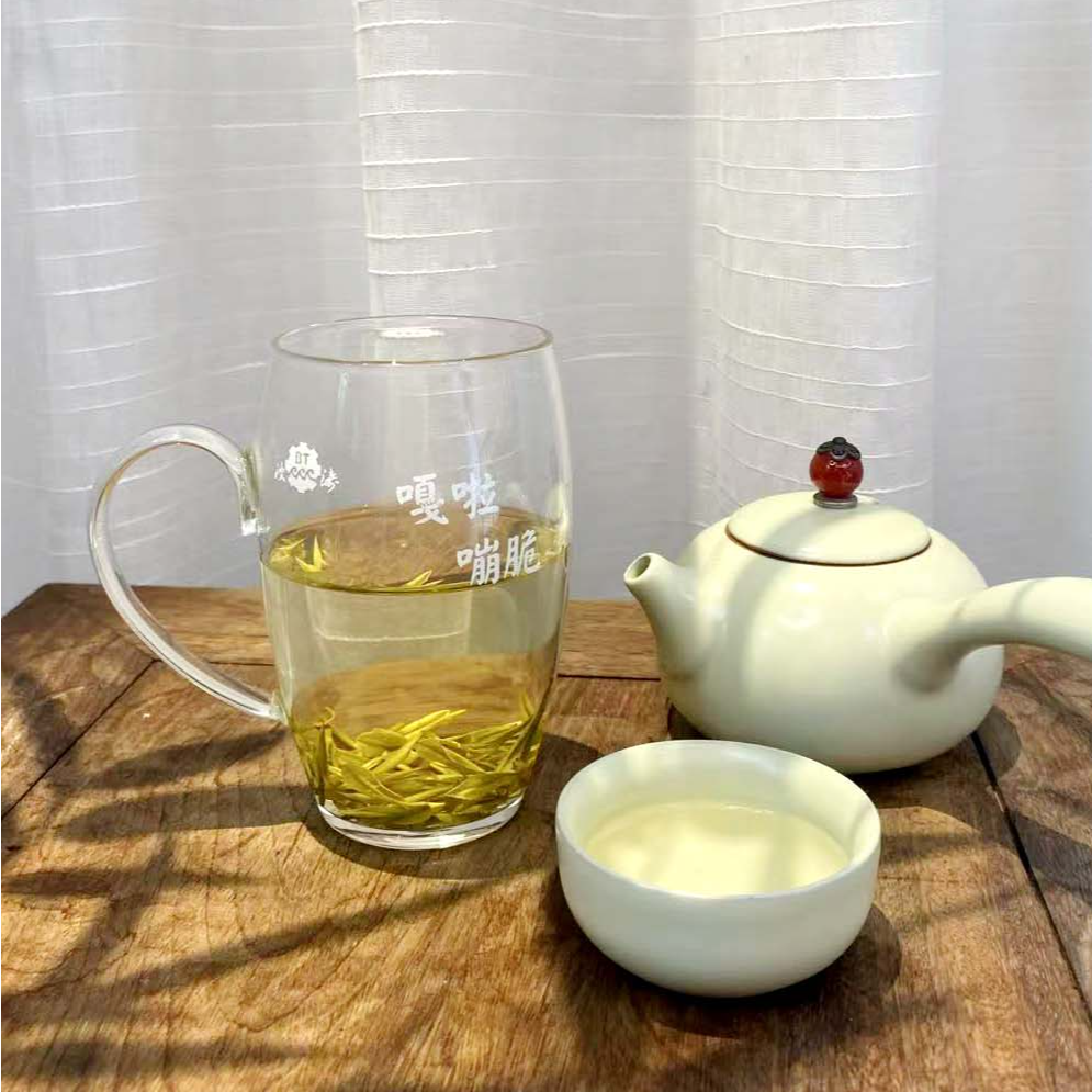 【创意方言】特色“溧阳话”玻璃杯绿茶杯350ml耐高温2个装