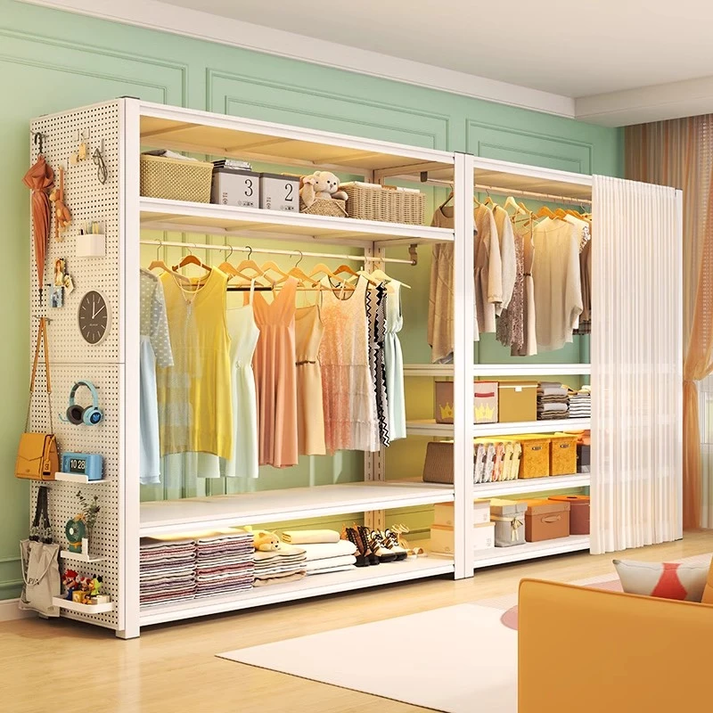 【颜值派】衣柜家用卧室出租房落地式衣架子落地挂衣架式简易晾衣架