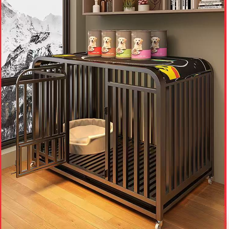 中大型犬专用狗笼带厕所折叠狗笼子狗窝大型犬全方管宠物笼子室内
