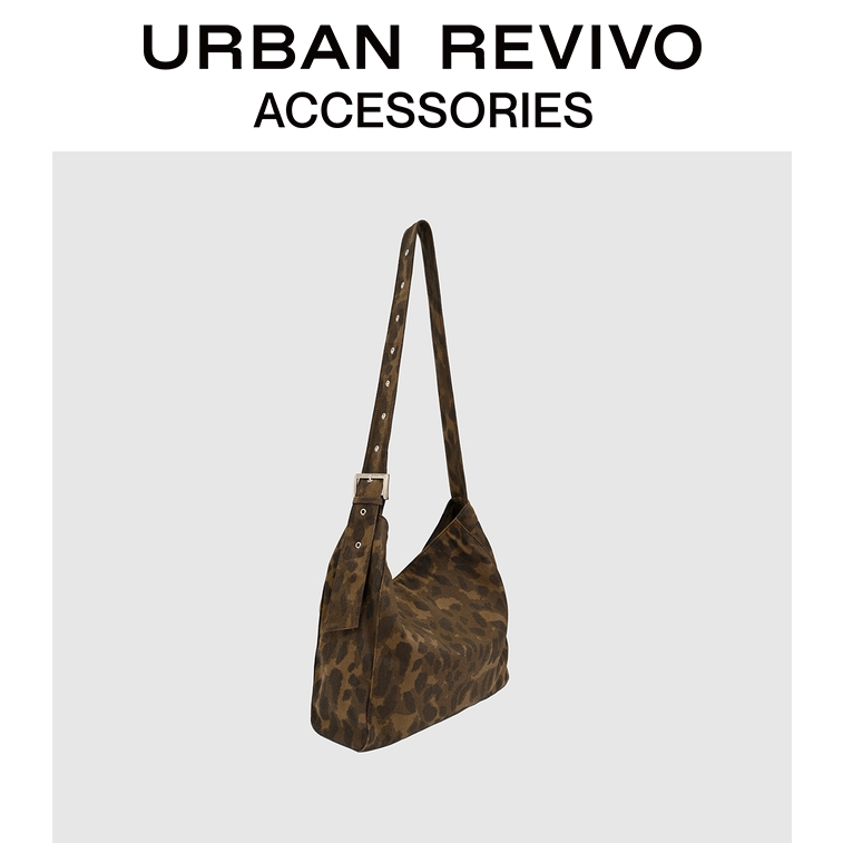 【HOT】URBAN REVIVO2025秋季新款女士豹纹单肩斜挎包UAWB50248