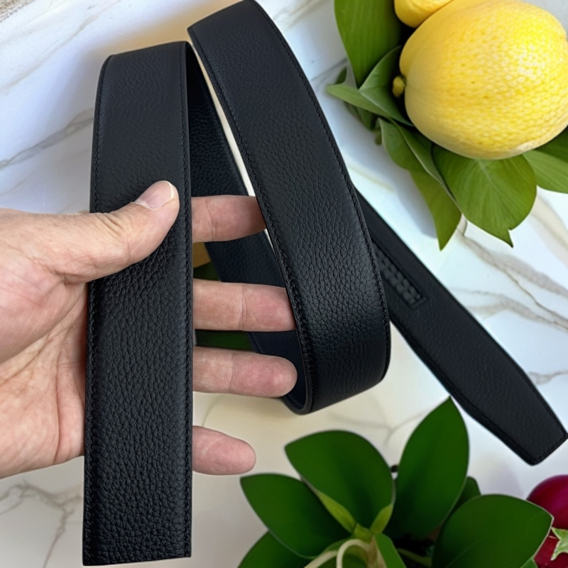 库奇世家真皮男士皮带带身头层牛皮3.8厘米宽自动扣腰带带身