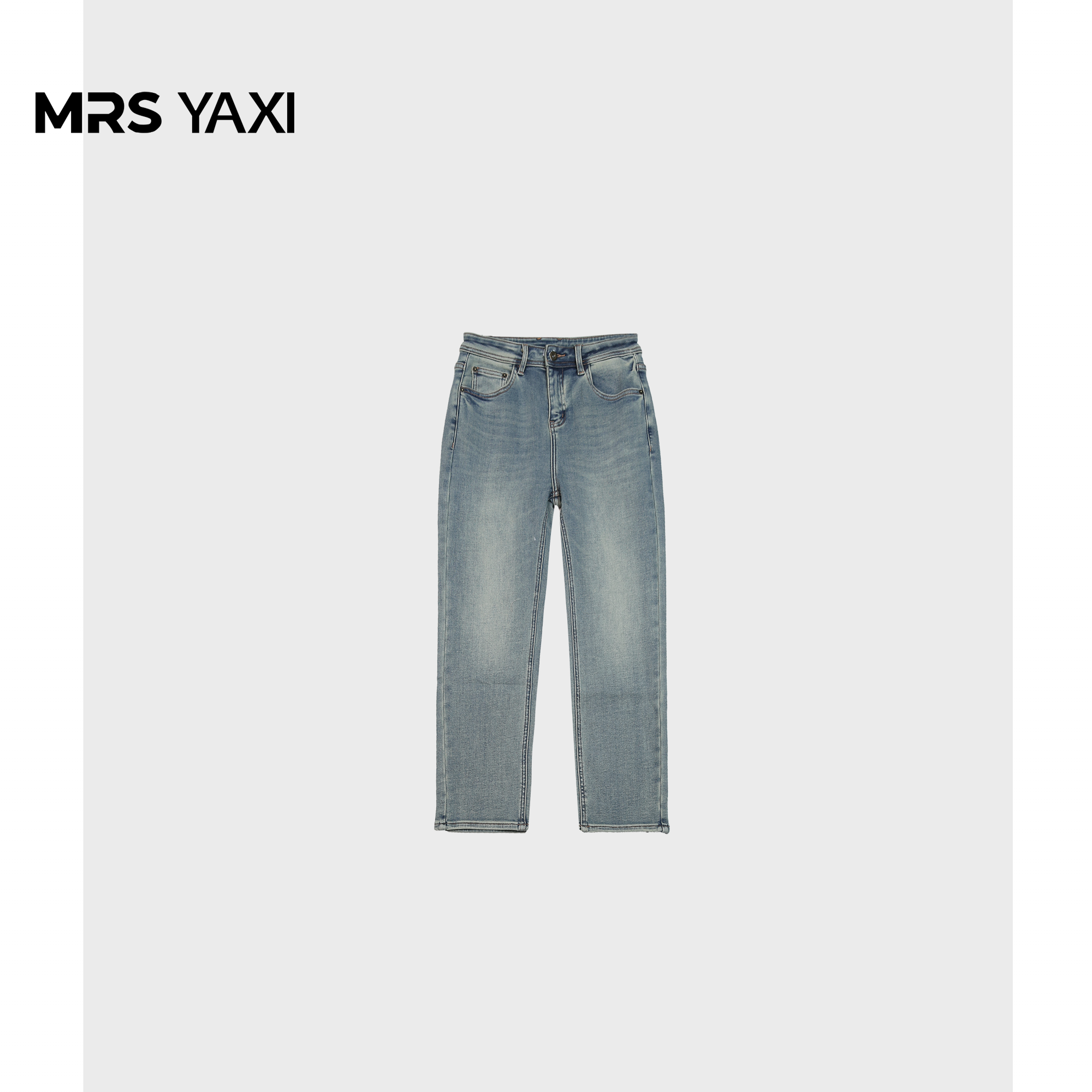 Mrsyaxi高端定制加绒牛仔裤烟管裤YX4121116