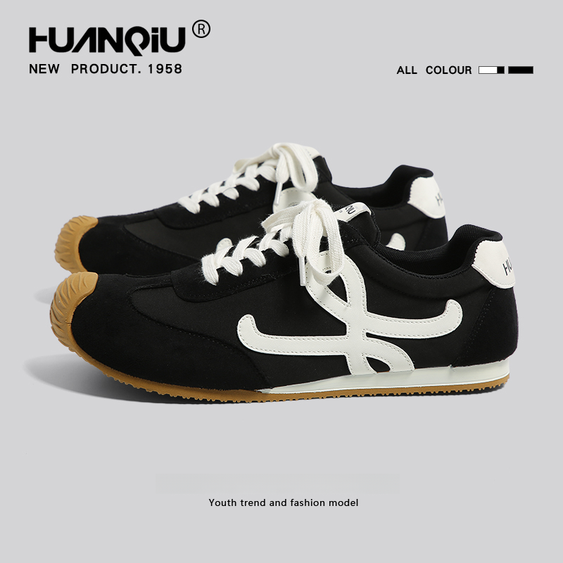 环球复古德训鞋男款2025新款秋季百搭厚底休闲阿甘鞋子潮爆款板鞋