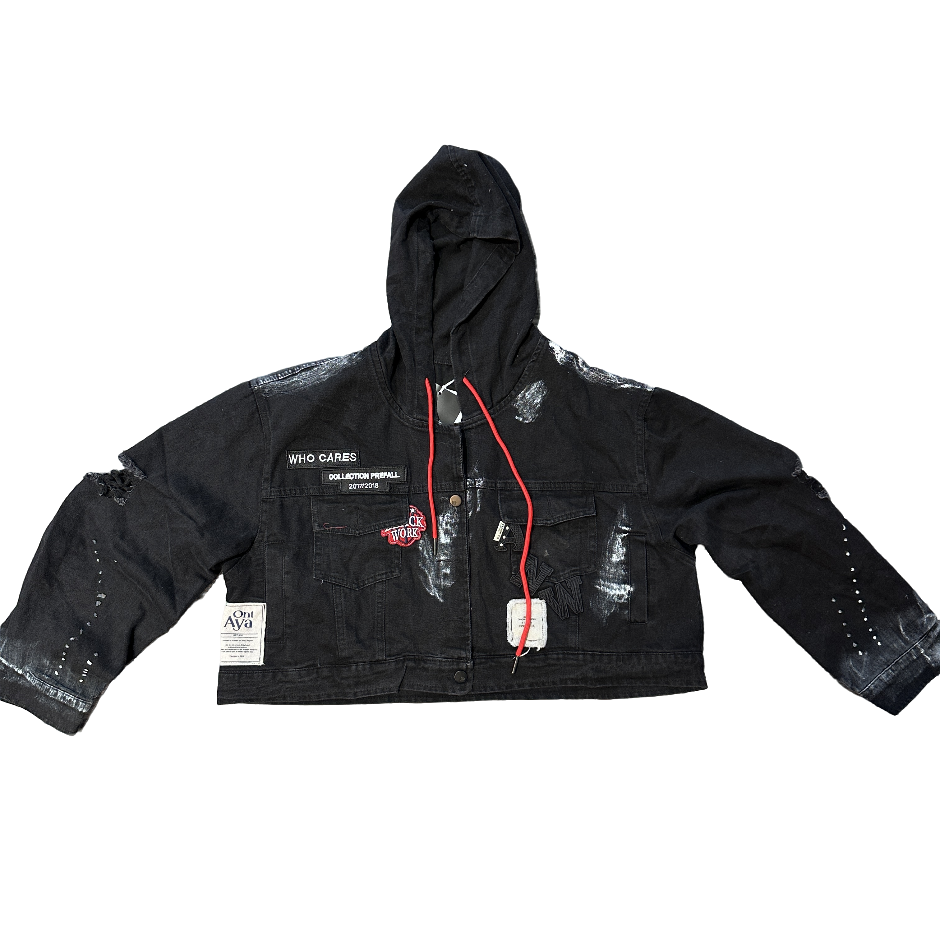 95535#贴标牛仔外套