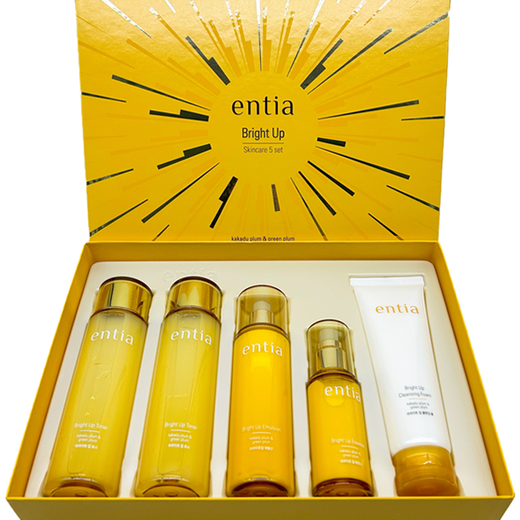 entia恩沙焕颜亮肤5件套套盒礼盒水乳洁面保湿补水面部护理套盒