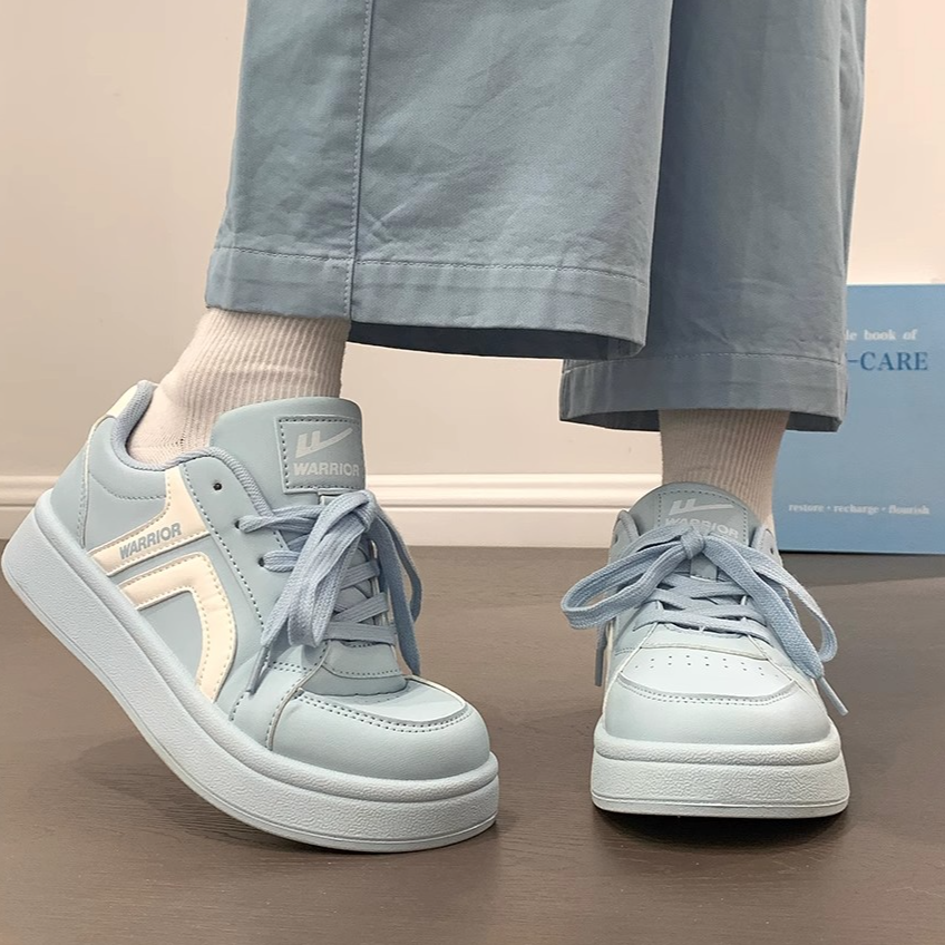 回力爆款蓝色小白鞋女2025新款学生百搭休闲鞋小众轻便上班鞋子