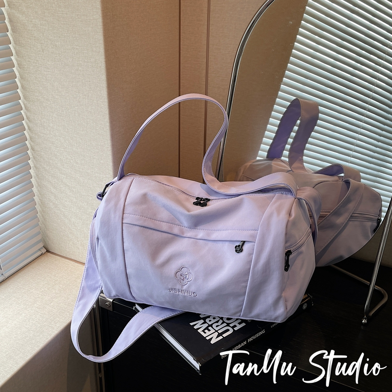 探屿夏季新款瑜伽包女韩系多巴胺健身运动旅行便携斜挎单肩包百搭