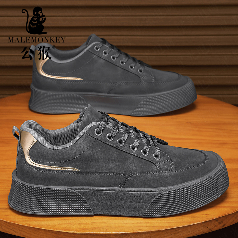 公猴官方正版男鞋冬季时尚百搭板鞋子男款工地男士板鞋2025爆款