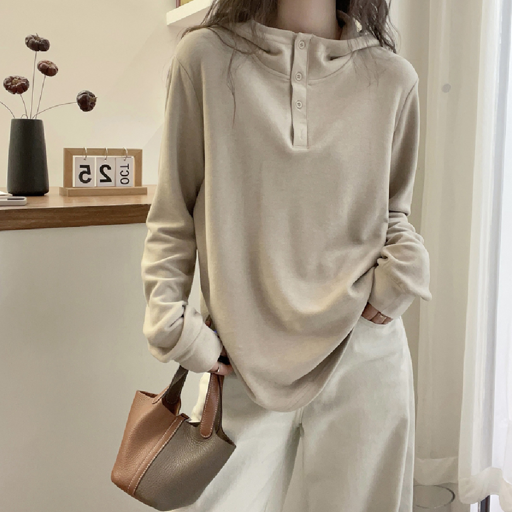 冬季新款保暖连帽长袖减龄显瘦宽松百搭通勤韩系套头显瘦德绒卫衣