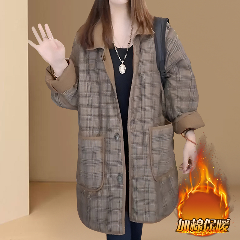 2025秋冬氛围感轻奢百搭简约双面穿棉服外套女装冬款时尚保暖棉衣