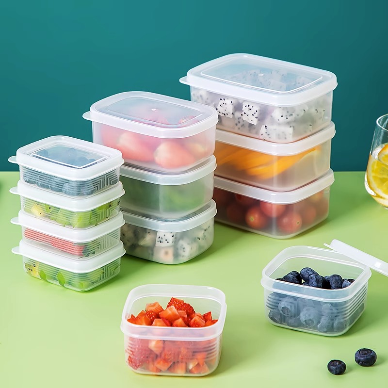 日本水果盒学生专用食品级分格便携外出苏陌叶儿童保鲜便当野餐盒