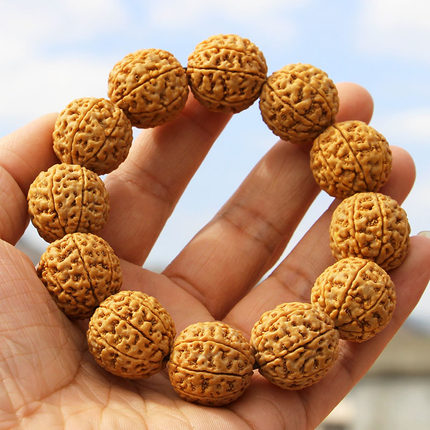 大金刚菩提子手串蜂窝满肉6六7七8八桃核男文玩佛珠菩提籽