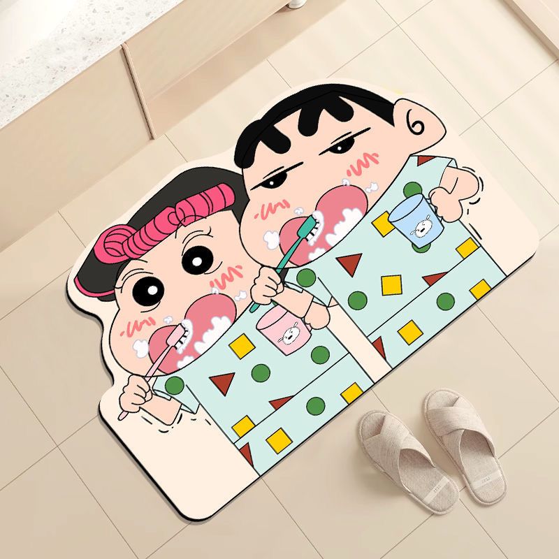 【冲量】拍一发二硅藻泥进门地垫吸水防滑卫生间速干厕所浴室家用