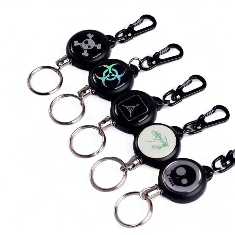 多多户外TAD高回弹伸缩钢丝绳钥匙环防丢防盗钥匙扣