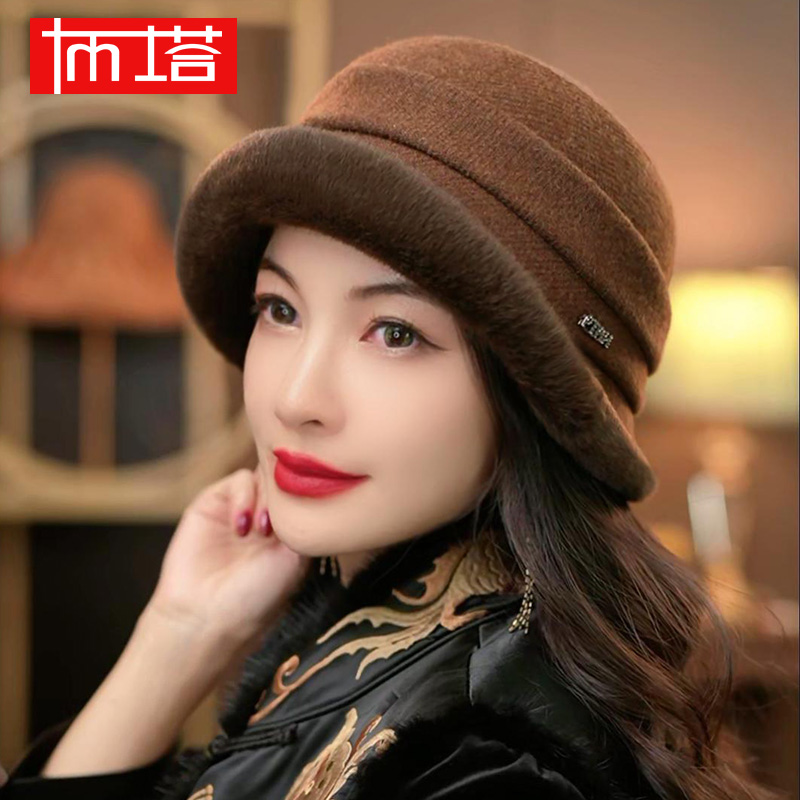 【羊毛礼帽】 布塔美拉德羊毛礼帽高级防风保暖显脸小礼帽