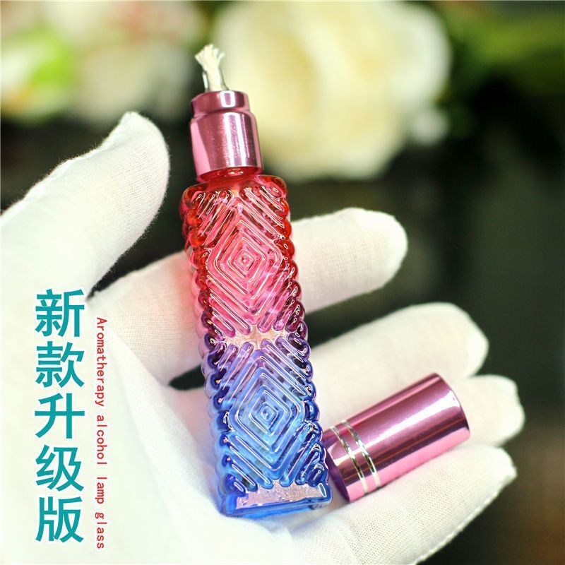 升级款迷你手工专用DIY酒精灯防爆透明炫彩水晶送灯芯漏斗