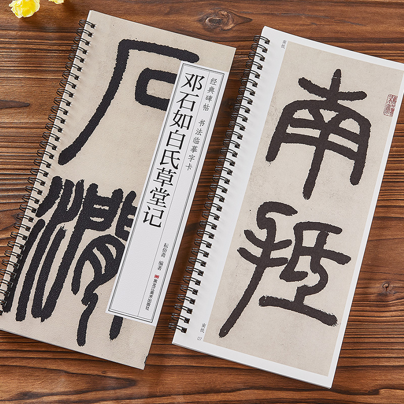 邓石如篆书白氏草堂记 经典碑帖近距离书法临摹字卡 原碑原大版全