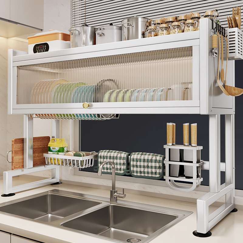 帅仕厨房水槽置物架洗碗槽水池放碗碟碗盘柜子多功能收纳沥水架