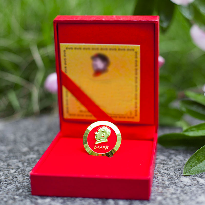 韶念 铜合金胸针 毛主席头像高档饰品胸针徽章时尚手工勋章像章