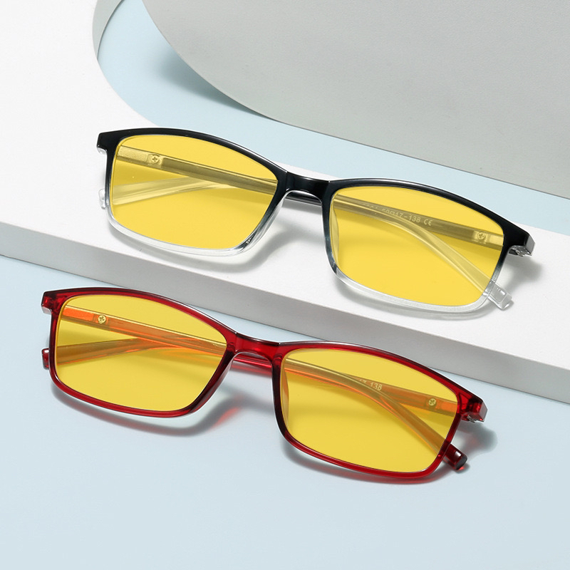 网红夜视镜男女潮防蓝光眼镜无度数高清夜间开车防远光灯驾驶眼镜