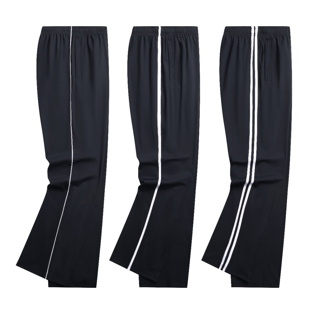 冰丝学生校服裤子夏季透气薄款春秋棉弹力速干深藏青蓝色休闲运动