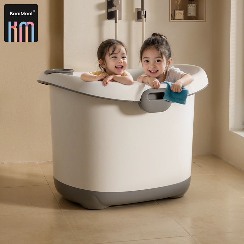 KAAIMOOL儿童洗澡桶宝宝泡澡桶小孩可坐沐浴桶婴儿游泳桶家用浴盆