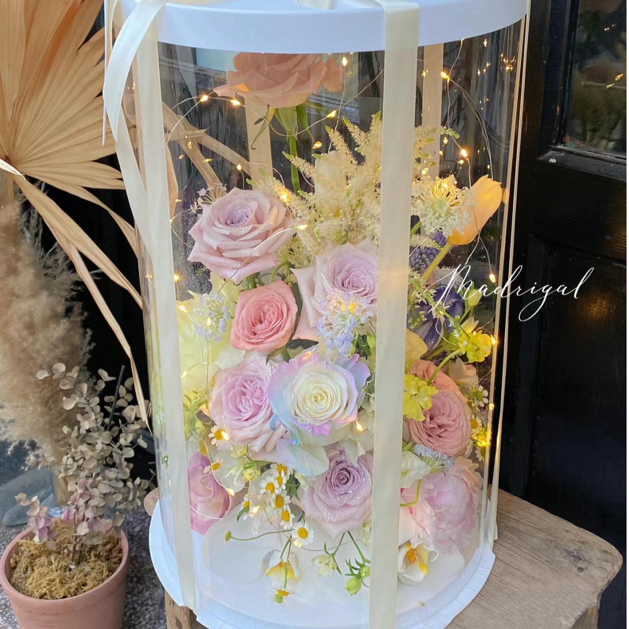 【仅有推荐】520母亲节圆形蛋糕盒有钱花榴莲花香烟花束蛋糕盒