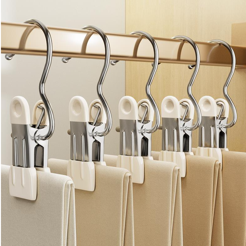 收纳夹裤夹子家用无痕不锈钢多功能夹整理收纳裤子神器强力防滑夹