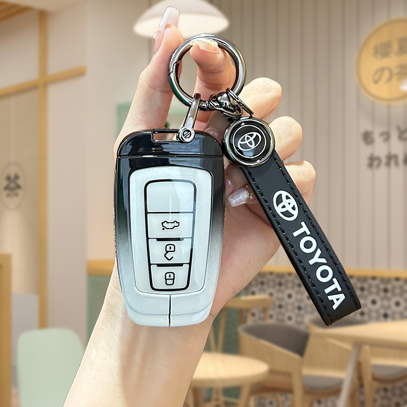 适用丰田钥匙套卡罗拉雷凌凯美瑞亚洲龙汉兰达荣放rav4威兰达chr
