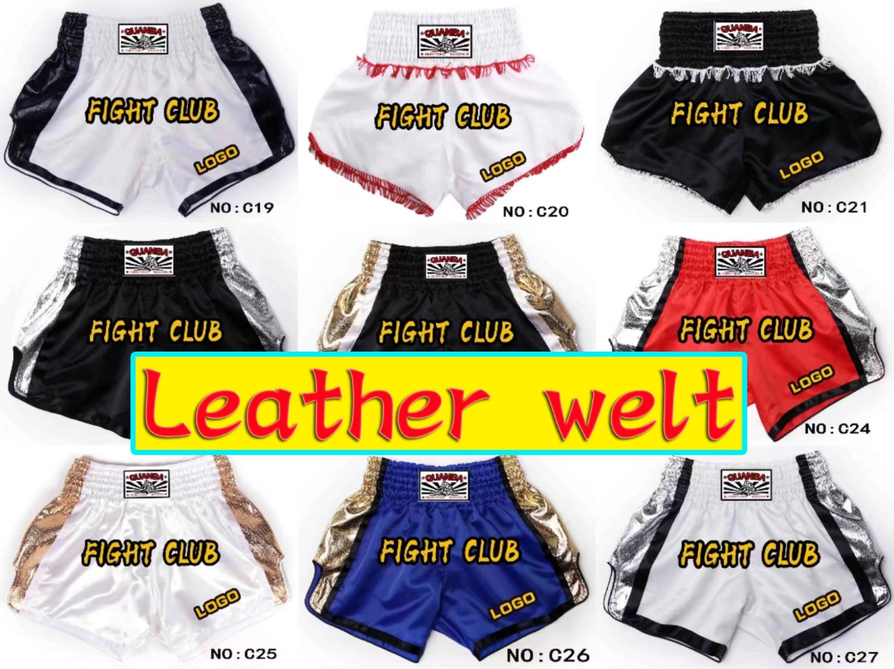 搏击短裤定制Fight shorts搏擊短褲訂製MuayThai shorts泰拳短褲
