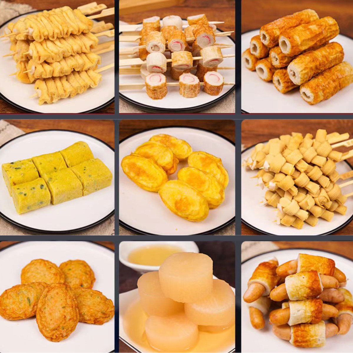 龙顺关东煮串串23款食材风琴200g日式便利店火锅食材711罗森商用