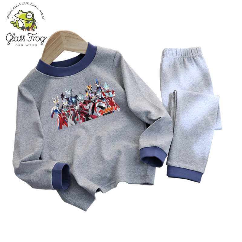 奥特曼儿童纯棉内衣套装男童秋冬装保暖秋衣秋裤打底衫宝宝两件套