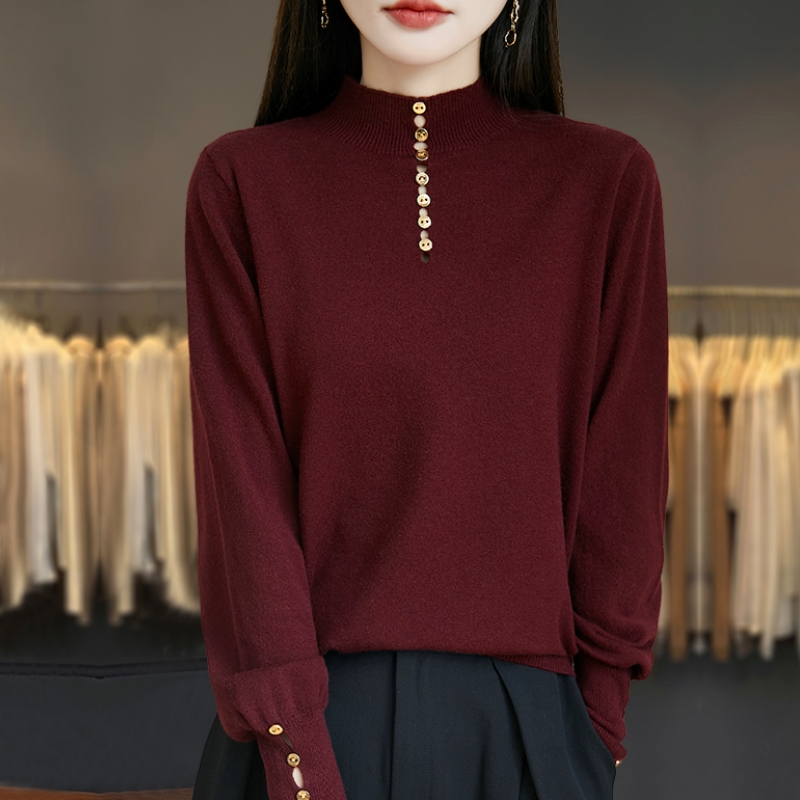 胖mm秋冬大码半高领女士毛衣2025新款洋气爆款内搭针织打底羊毛衫