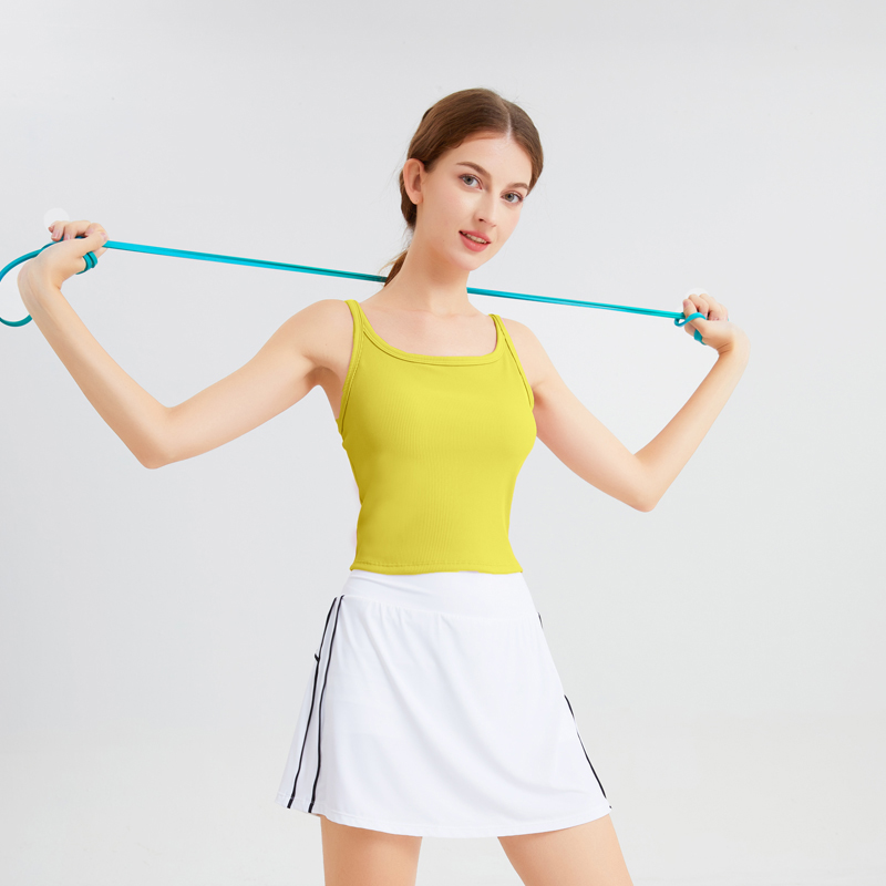 TZA女士运动背心瑜伽上衣美背设计透气显瘦无袖健身服户外