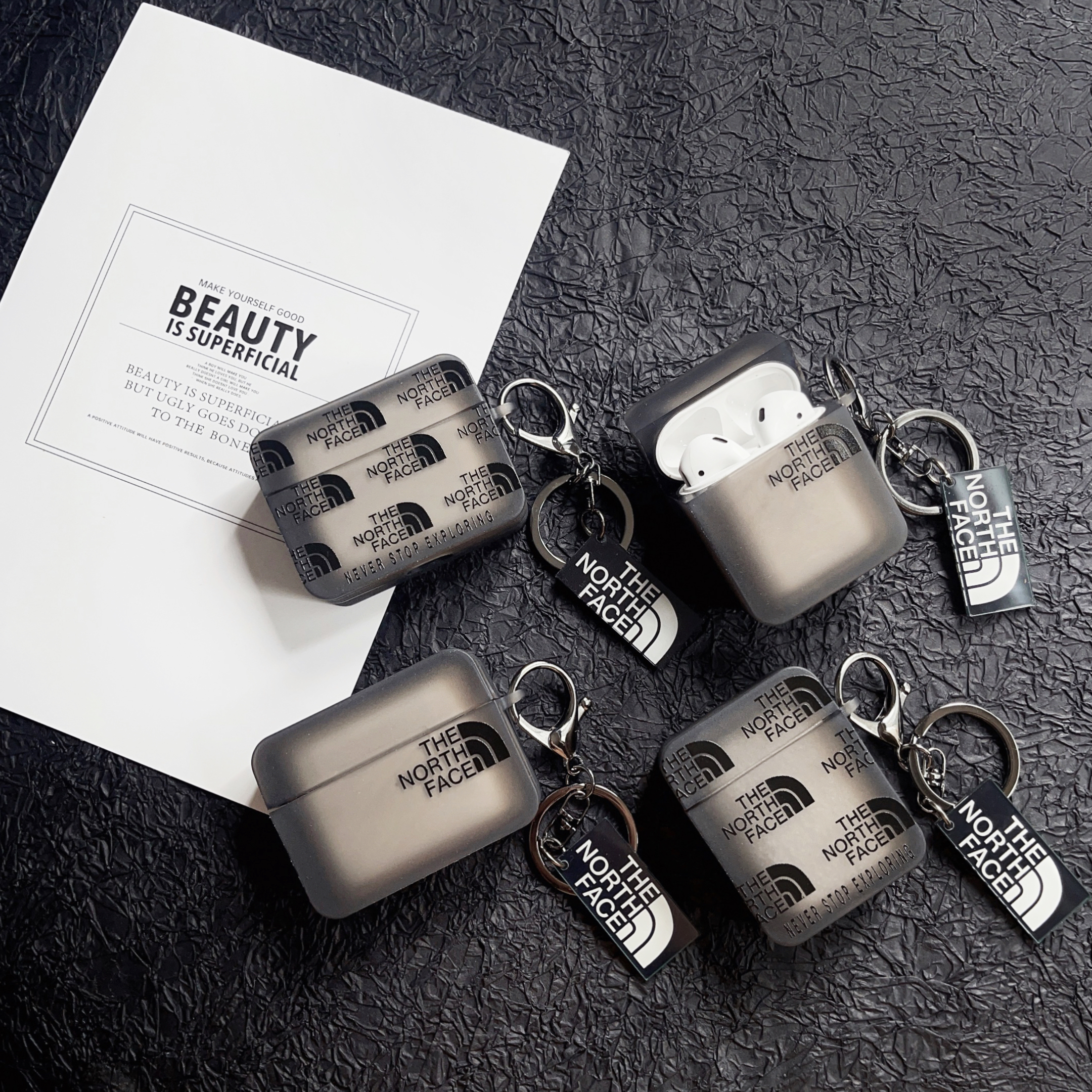 潮牌方形Airpods1/2代保护套苹果Airpods4代新款蓝牙耳机套3代软