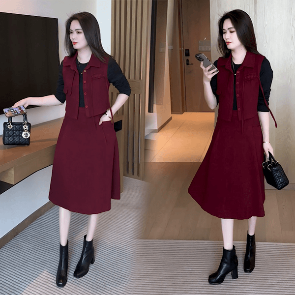 秋季新款套裙气质显瘦时尚洋气休闲时尚减龄套装遮肚小个子