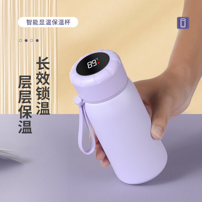 智能显温保温杯女生高颜值316不锈钢小巧便携学生水杯女士泡茶杯