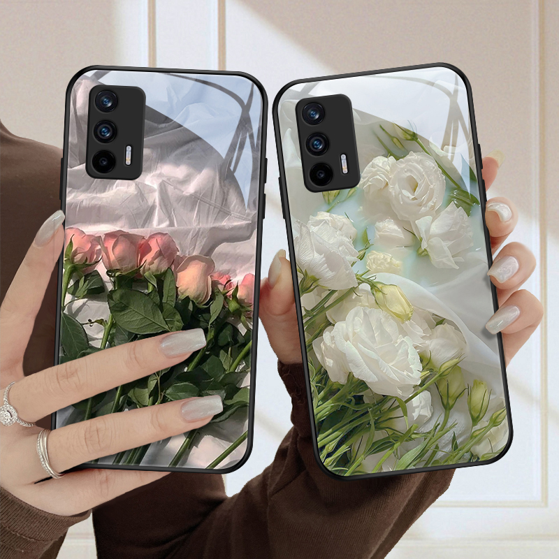 恬静花oppo真我GT手机壳realmeGT硅胶gtneo闪速版全包防摔gt大师