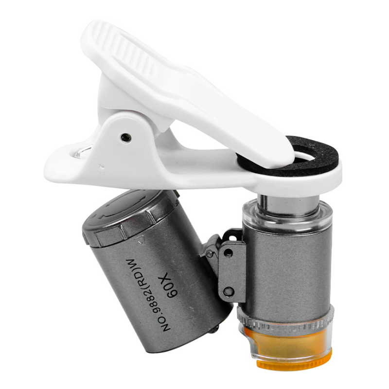 拜斯特60放大镜便携小巧冷暖光可调LED灯UV验钞紫光灯显微放大镜