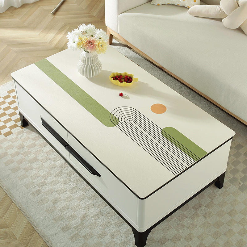 pvc桌布免洗轻奢高级感高档皮革茶几电视柜台面餐桌垫隔热防烫