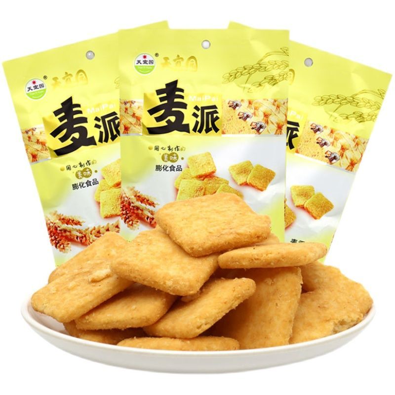 兲宜园麦派油炸膨化网红家庭休闲烧麦麦乐鸡味快经典校园小吃零食