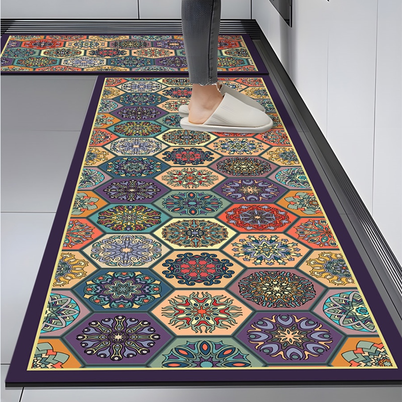 免洗厨房长条硅藻泥吸水地垫防滑防油耐脏吸油可裁剪入户门垫脚垫