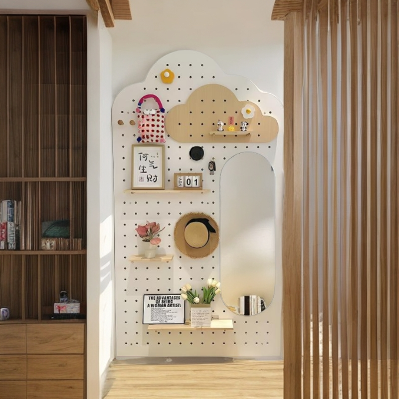 【洞洞板定制】墙上置物架简约组合墙壁挂墙书架隔板收纳架挂板墙