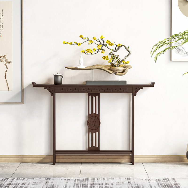 新中式供桌客厅佛台玄关桌靠墙玄关案台供奉桌佛台供桌玄关柜