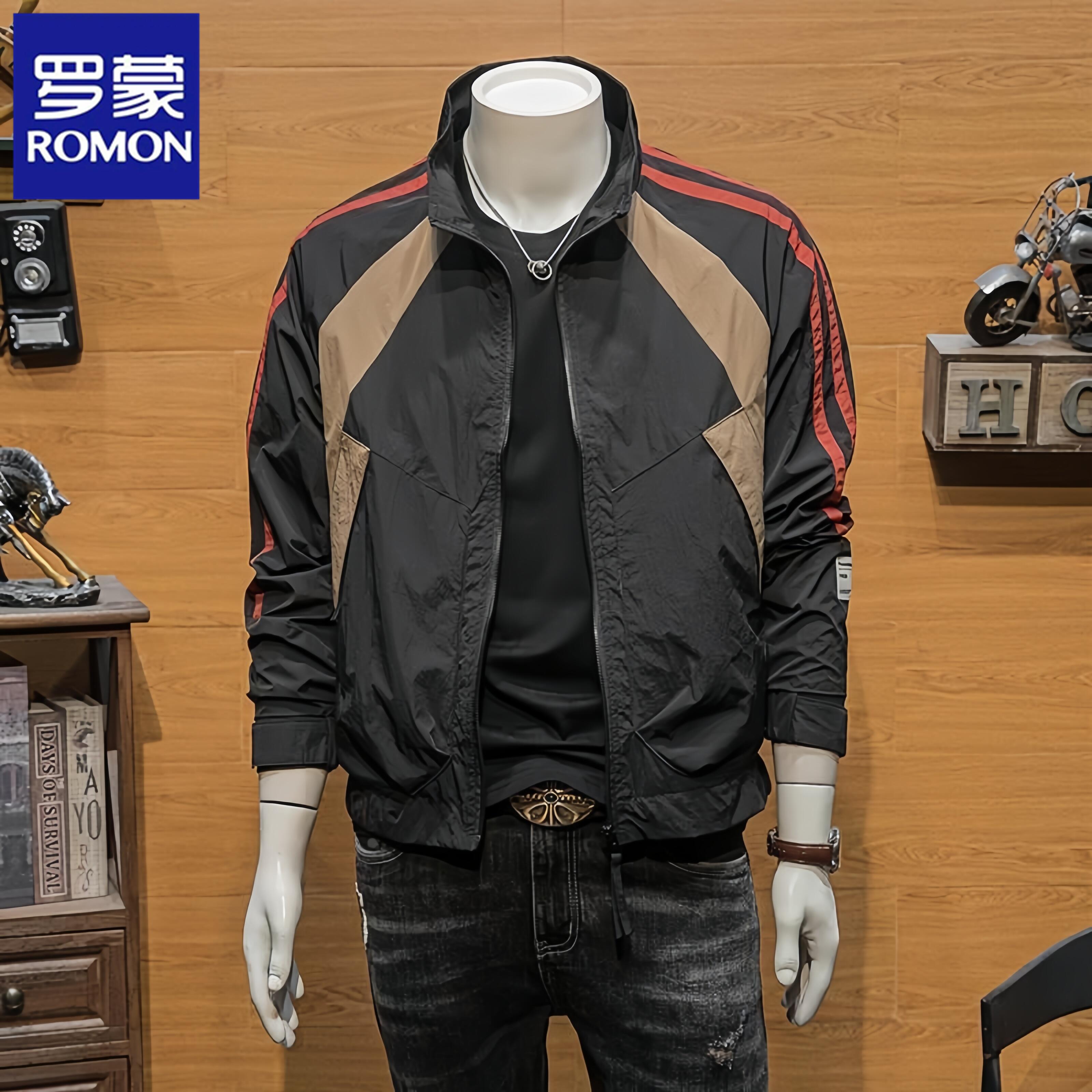 罗蒙韩版工装外套男潮牌高级感秋冬季2025新款休闲痞帅飞行员夹克