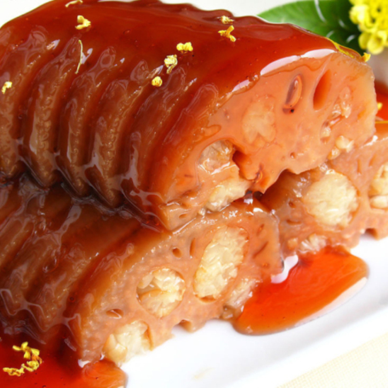 【新货上架】扬州特产宝应桂花糯米藕400g左右袋装香糯莲藕密封袋装